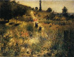Auguste renoir Road Rising into Deep Grass Spain oil painting art